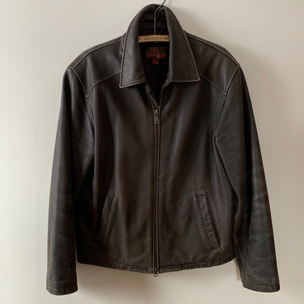 Danier Leather Chocolate Brown Jacket